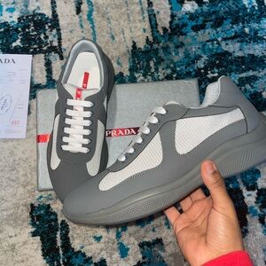 Grey Prada Trainers